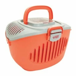 Living World Paws2go Small Pet Carrier Grey And Salmon 60899