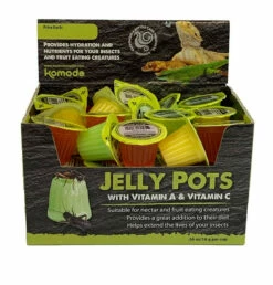 Komodo Jelly Pots Insect Food Fruit Flavor Display 40ct/16gram