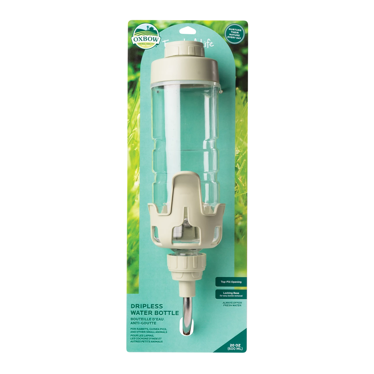 Oxbow Animal Health Enriched Life Dripless Water Bottle Off-White 20oz