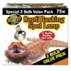 Zoo Med Repti Basking Spot Lamp 75 Watt 2 Pack