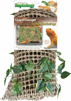 Penn-Plax Lizard Lounger Basking Platform With Vines Brown 23.5 In X 14 In