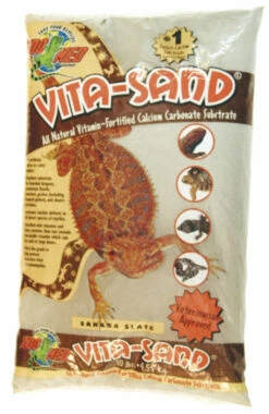 Zoo Med Vita-Sand Substrate Sahara Slate 10 Lb (D)