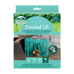 Oxbow Animal Health Enriched Life Small Animal Corner Fleece Hideout Mint Green One Size