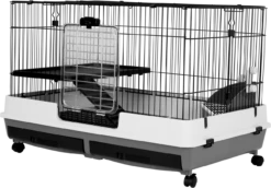A & E Cages Deluxe Small Animal Cage 2-Level 40 Inches X 25 Inches X 26 Inches