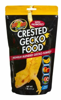 Zoo Med Crested Gecko Food Premium Blended Tropical Fruit Dry Food 1 Lb