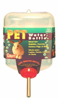 Lixit Square Opaque Water Bottle Rabbit White, Purple