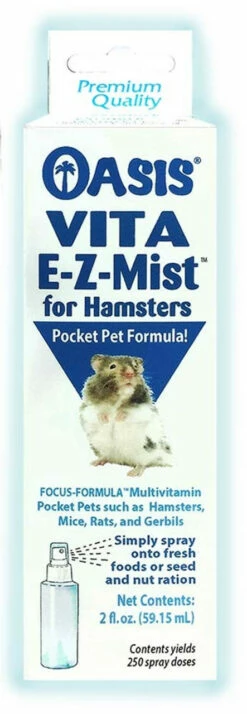 Oasis VITA E-Z-Mist Multivitamin Spray For Hamster & Pocket Pets 2 Fl. Oz