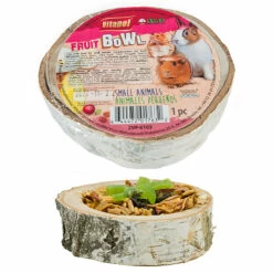 A & E Cages Vitapol Wooden Treat Fruit Bowl One Size