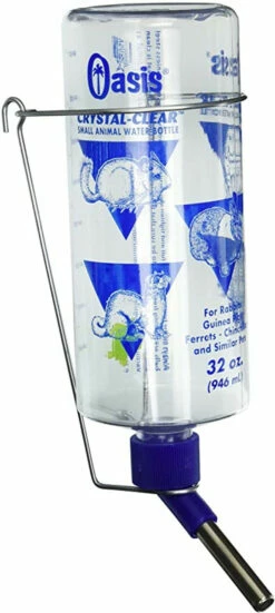 Oasis Crystal Clear Water Bottle For Small Animals Clear 32 Ounces
