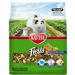 Kaytee Fiesta Mouse And Rat Food 4.5 Lb, Fortified Gourmet Diet