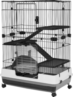 A & E Cages Deluxe Small Animal Cage 4-Level 32 Inches X 21 Inches X 41 Inches