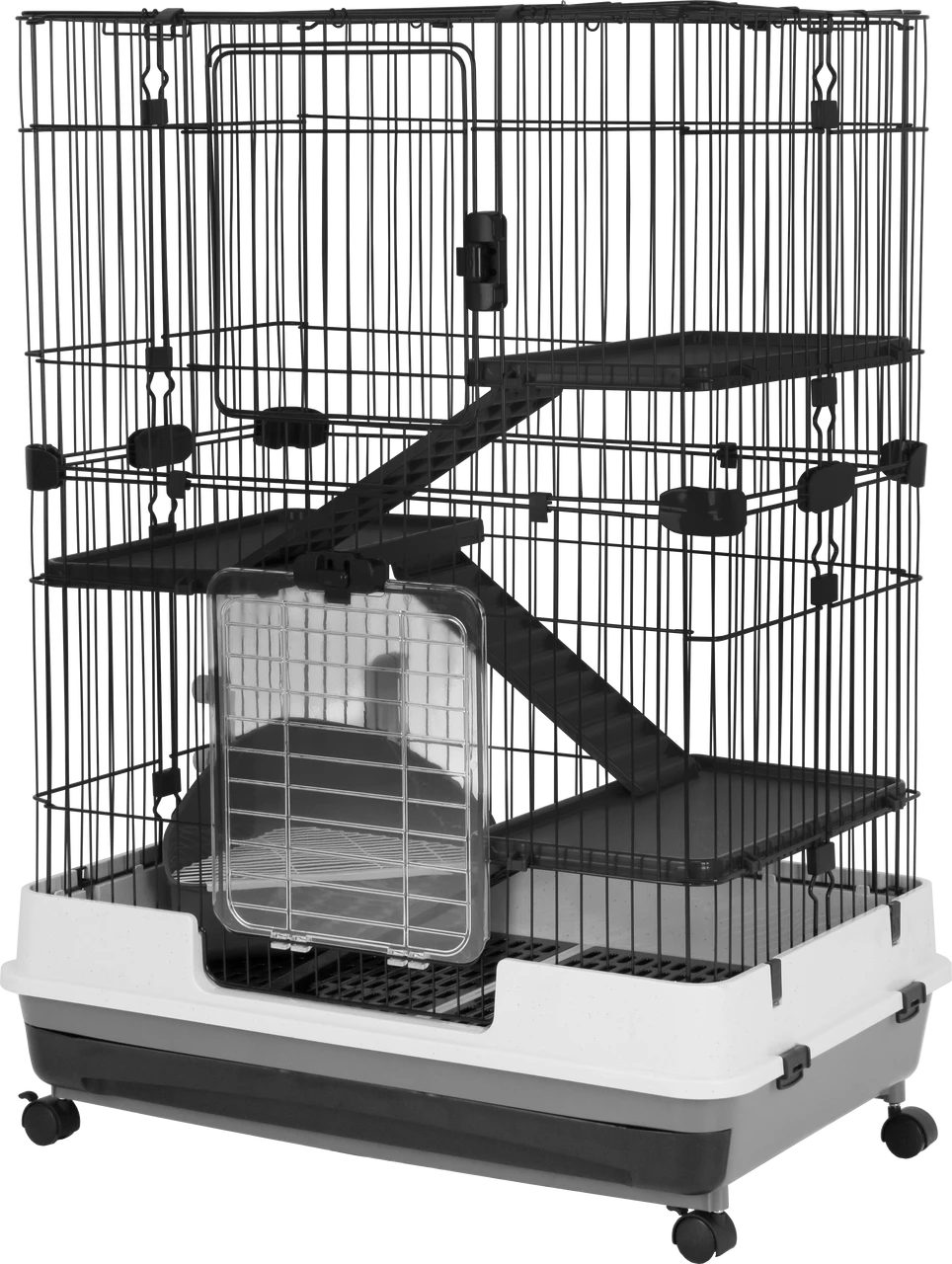 A & E Cages Deluxe Small Animal Cage 4-Level 32 Inches X 21 Inches X 41 Inches