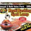 Zoo Med Repti Basking Spot Lamp 100 Watt 2 Pack