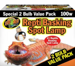 Zoo Med Repti Basking Spot Lamp 100 Watt 2 Pack