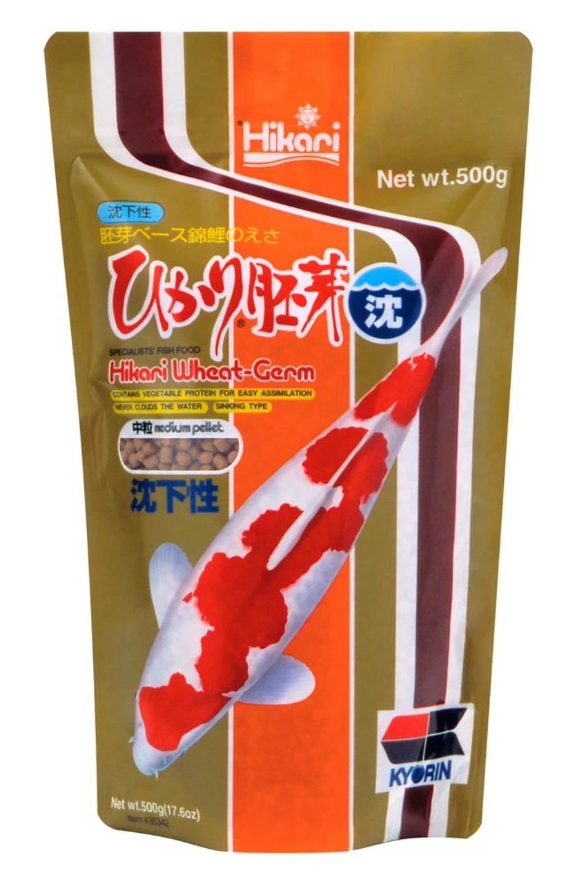Hikari Wheat-Germ Sinking Pellet Fish Food For Koi, Goldfish And Other Pond Fishes 17.6oz MD