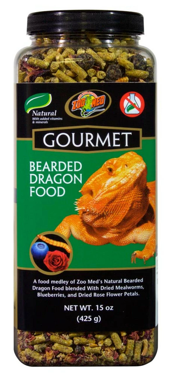 Zoo Med Gourmet Bearded Dragon Dry Food 15 Oz