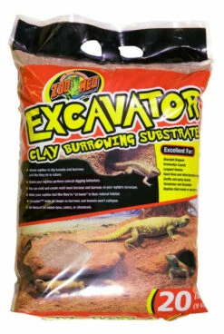 Zoo Med Excavator Clay Burrowing Substrate Brown 20 Lb
