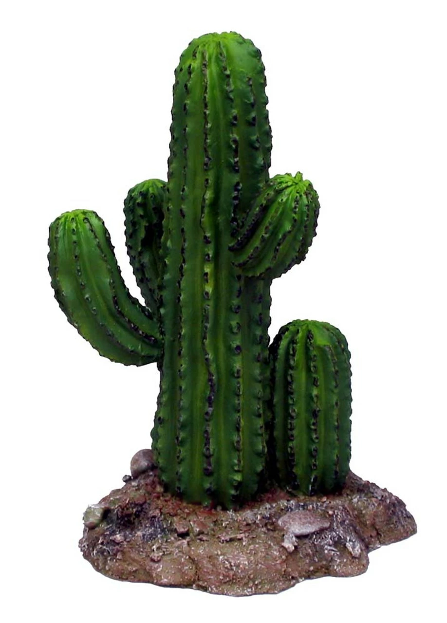 Weco Wecorama Badlands Saguaro Cactus Terrarium Ornament Brown, Green 5.6 In Short