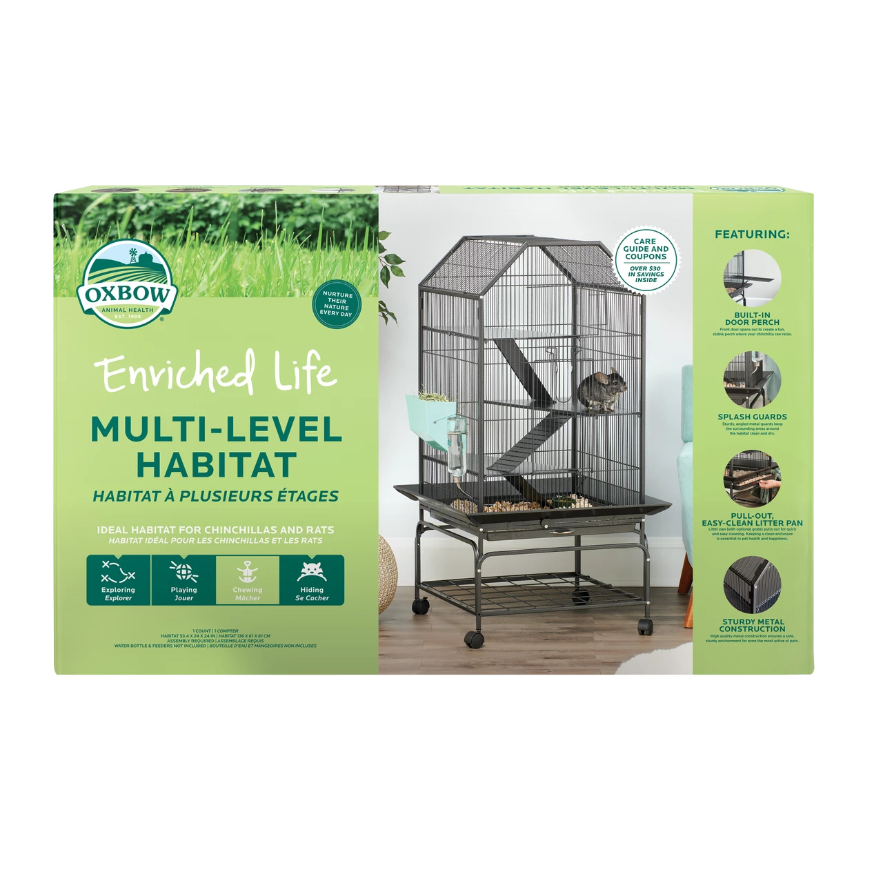 Oxbow Animal Health Enriched Life Multi-Level Small Animal Habitat One Size