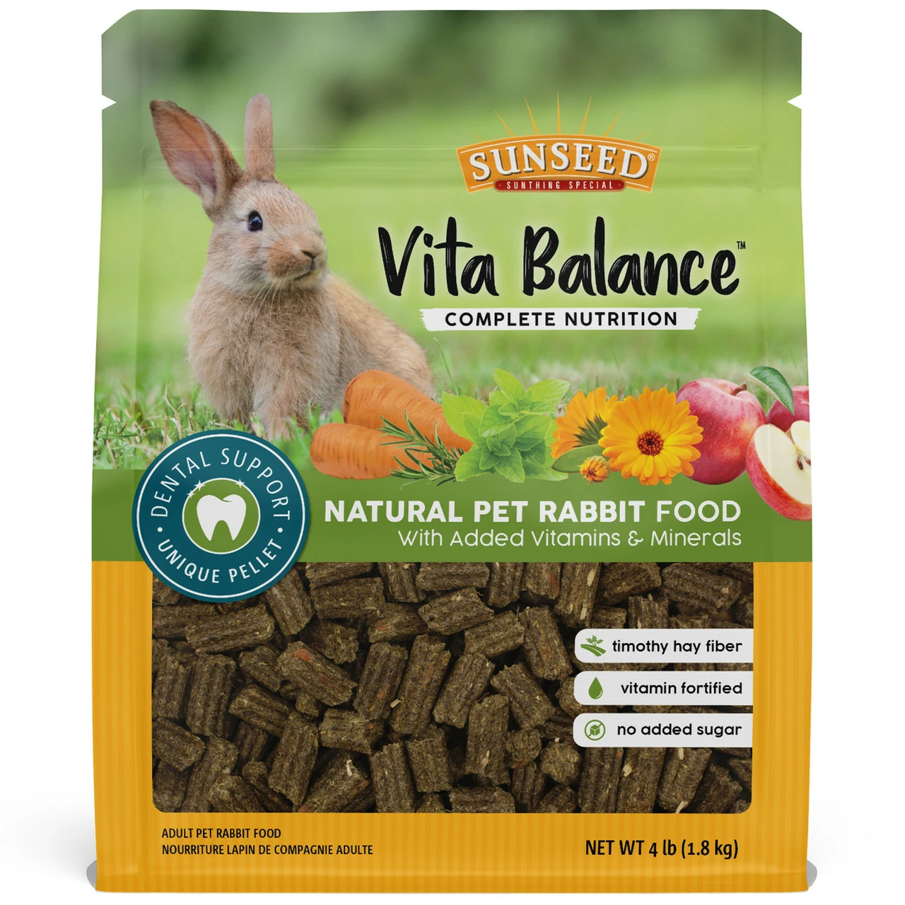 Sun Seed Vita Balance Adult Rabbit Dry Food 4 Lb