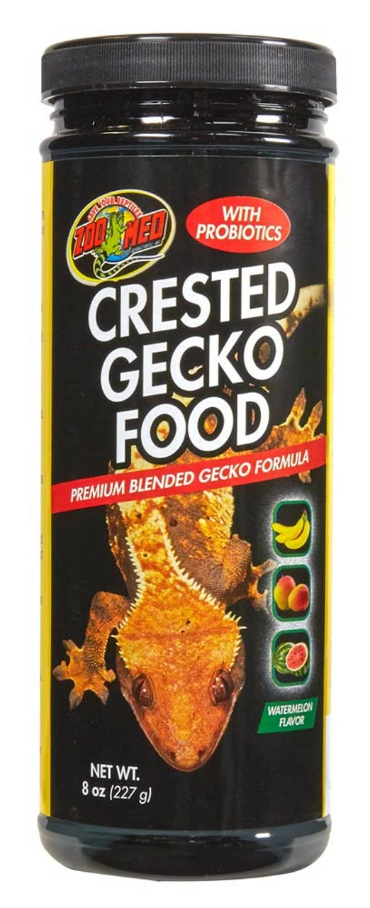 Zoo Med Crested Gecko Food Premium Blended Watermelon Dry Food 8 Oz