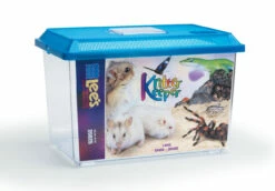 Lees Rectangle Kritter Keeper With Lid Label Assorted 3gal LG