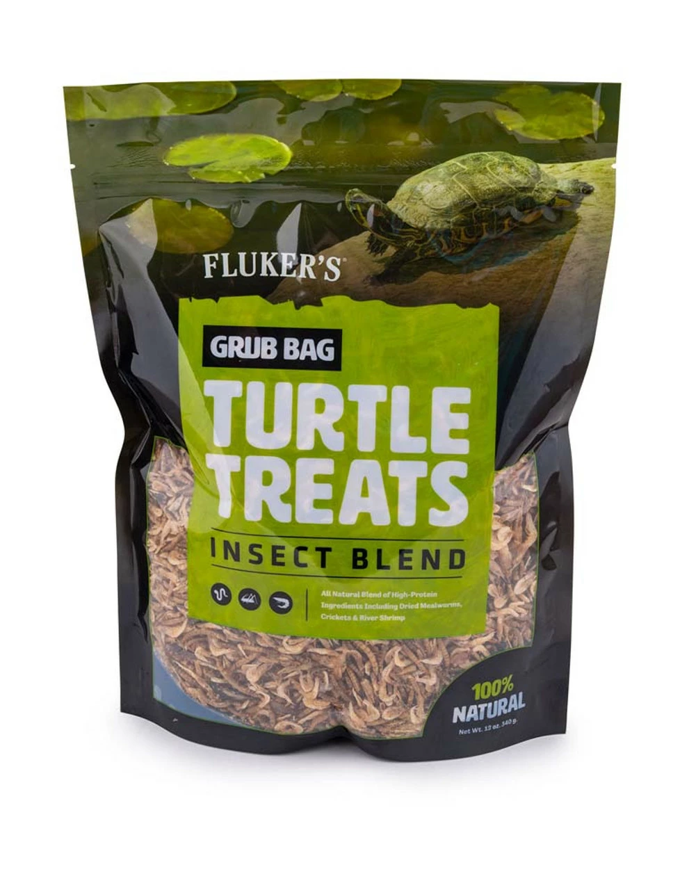 Fluker's Grub Bag Turtle Treat Insect Blend Dry Food 12 Oz