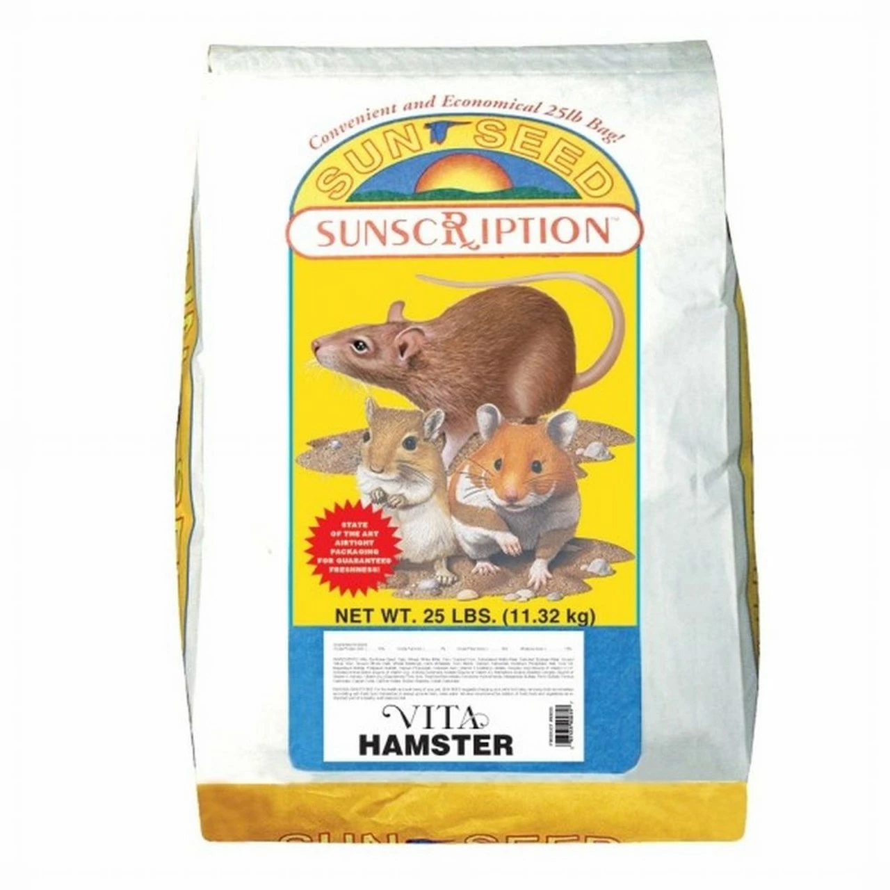 Sun Seed Vita Sunscription Hamster And Gerbil Dry Food 25 Lb