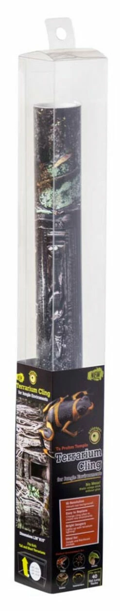 Galapagos Terrarium Cling Background Temple 15 Inches X 36 Inches