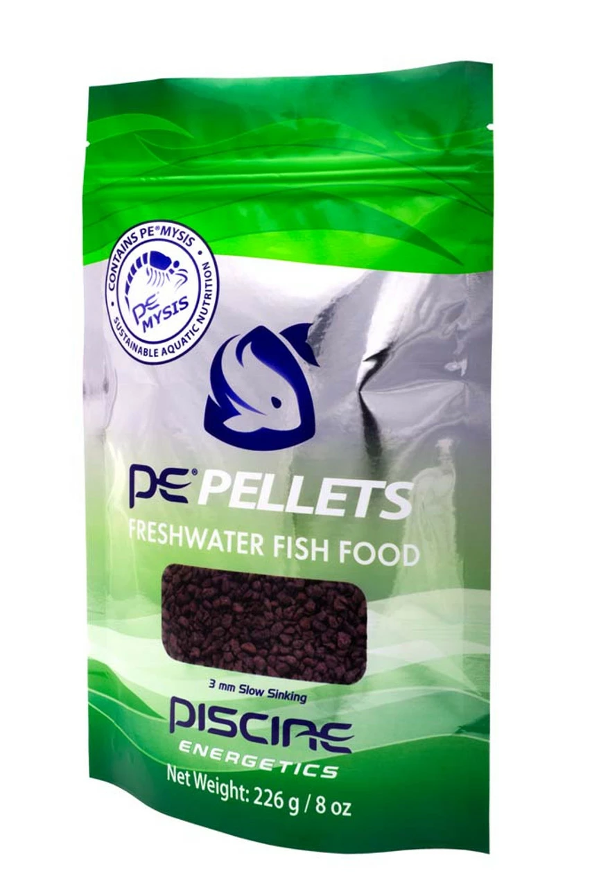 Piscine Energetics Pellets Freshwater Fish Food 8 Oz
