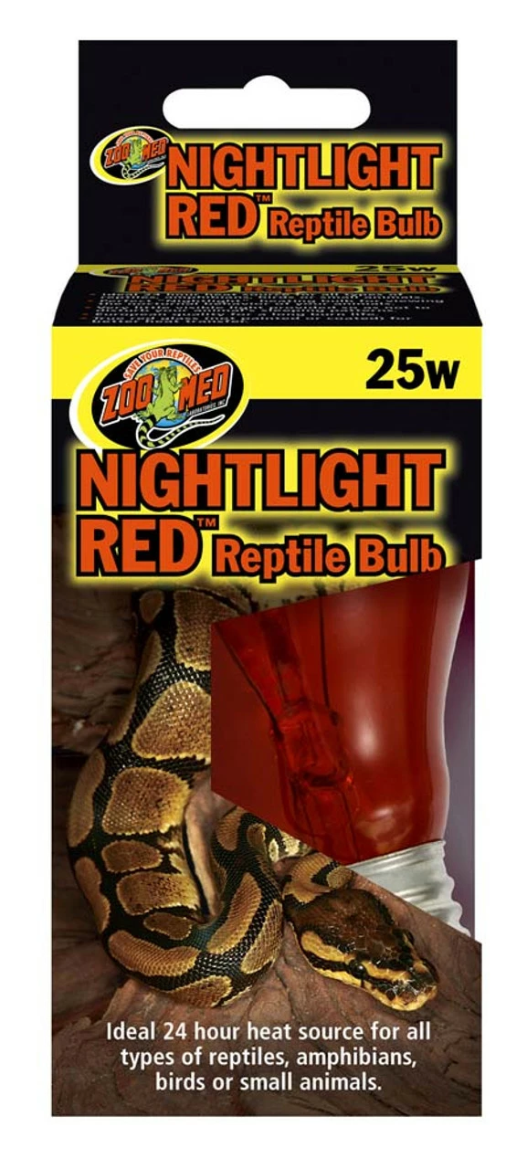 Zoo Med Nightlight Red Reptile Bulb Red 25 Watt