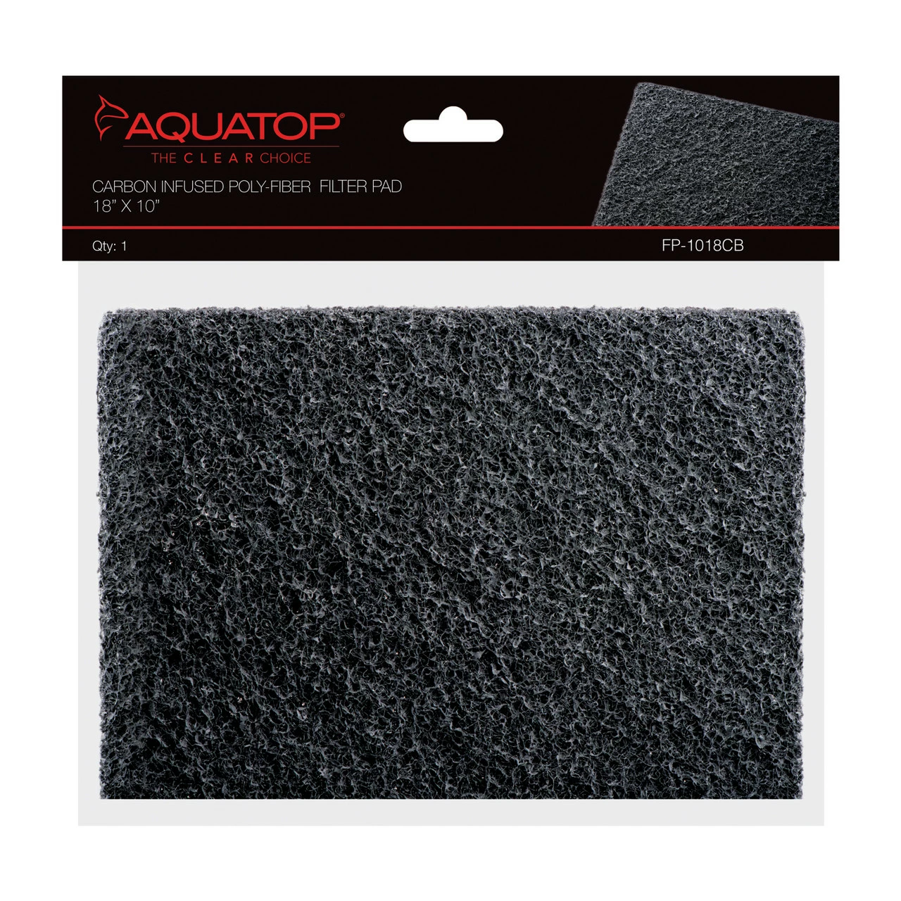 Aquatop Carbon Infused Poly-fiber Filter Pad 18x10, 1pc
