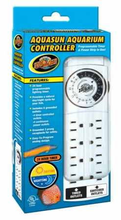 Zoo Med AquaSun Aquarium Controller Timer And Power Strip White