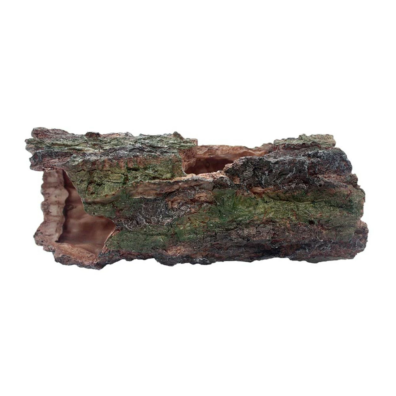 Komodo Forest Log Reptile Hideaway Brown/Green SM