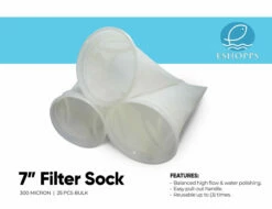 Eshopps Ring Micron Filter White 7 In 25 Pack