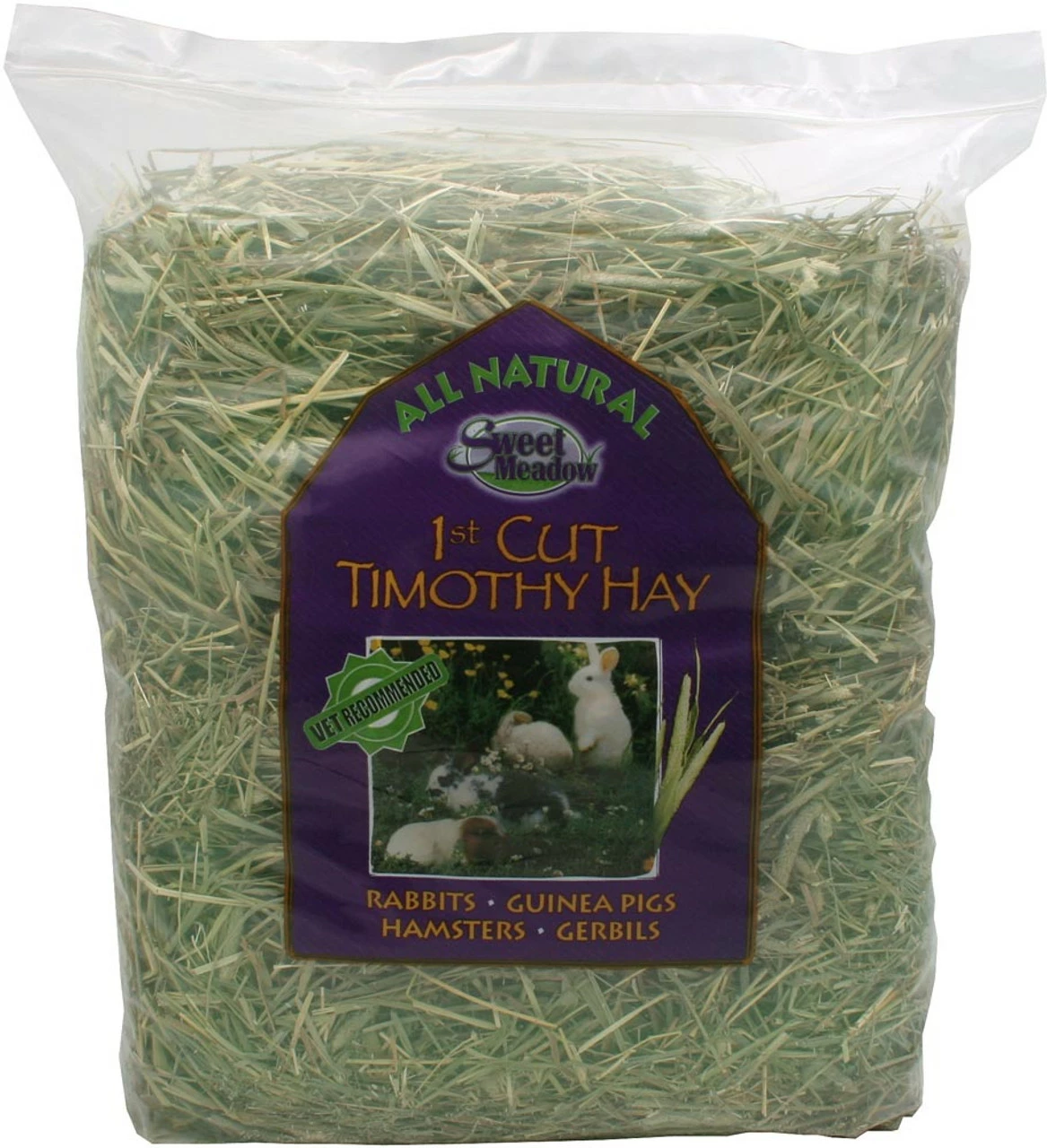 Sweet Meadow Farm 1st Cut Timothy Hay For Small Animals 40 Oz